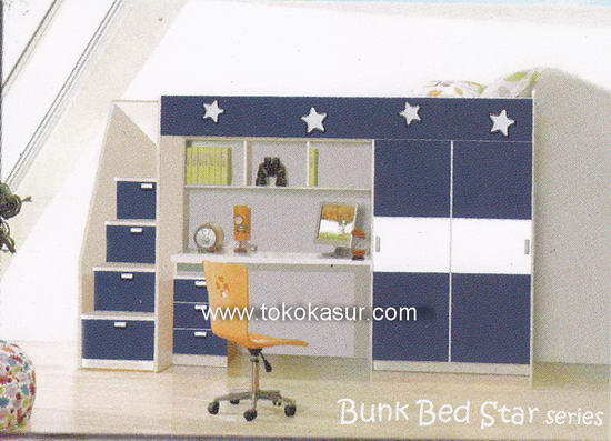 ranjang tingkat anak, kamar set anak, bunk bed anak, ranjang susun anak
